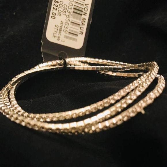Cescabelle Silver / Crystal 3 Stretch Bracelets - Picture 8 of 8